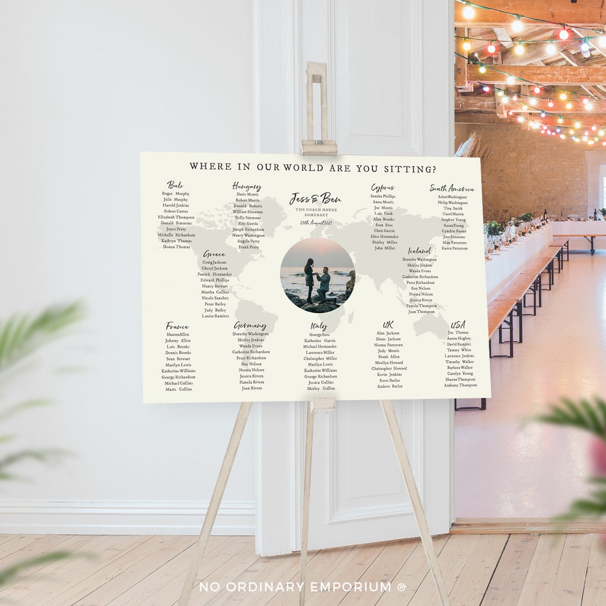 Where in the World Are You Sitting, Wedding Seating Chart, Photo Table ...