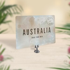 Wedding Table Numbers Travel Theme Wedding World Map Table Etsy