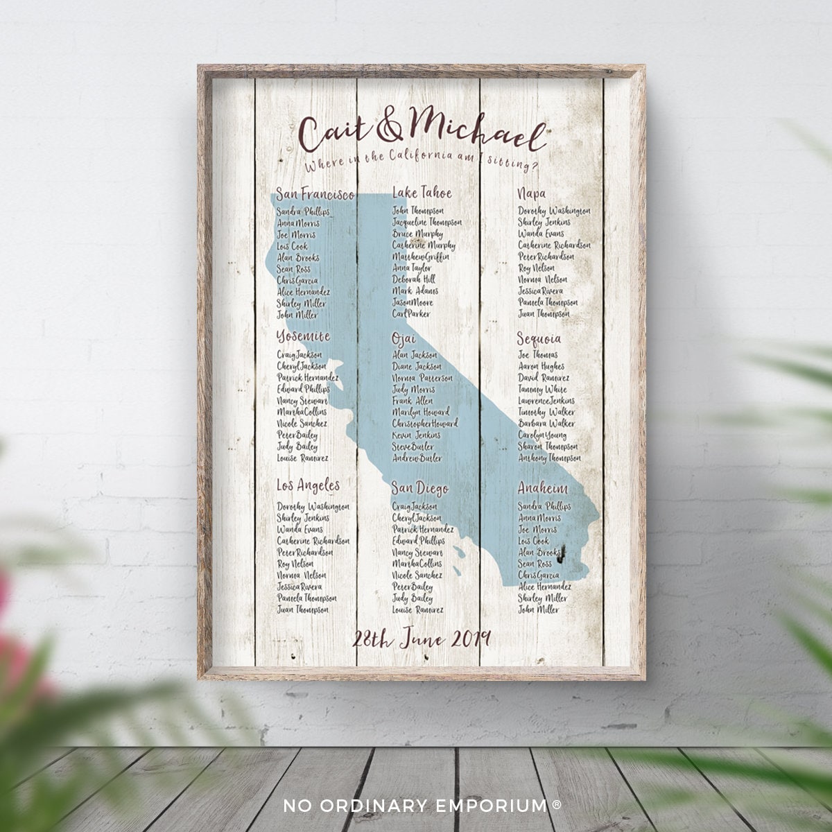 Hawaiian Seating Chart Tropical Wedding Decor Nautical Beach Etsy