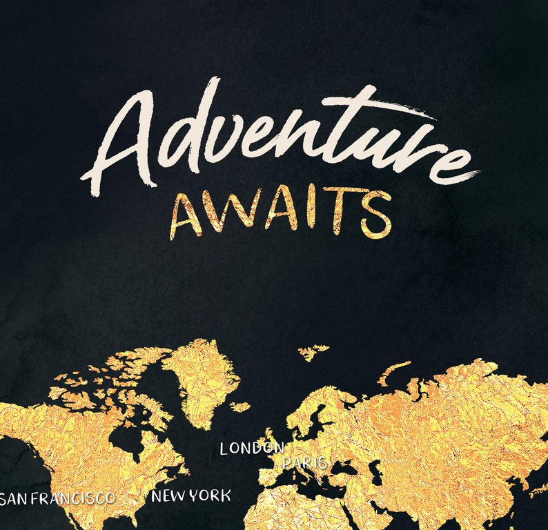 Adventure Awaits Bucket List Journal, Travel Notebook, Personalised Book, Traveller Gift, Places We've Been, Customisable Travel Journal image 4