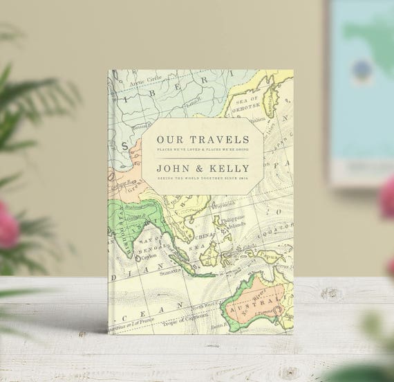 Heart Adventures: Travel Journal for Couples A5 Hardcover for 