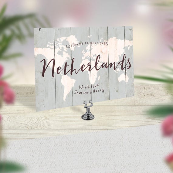 Wedding Table Numbers Travel Theme Wedding World Map Table Etsy