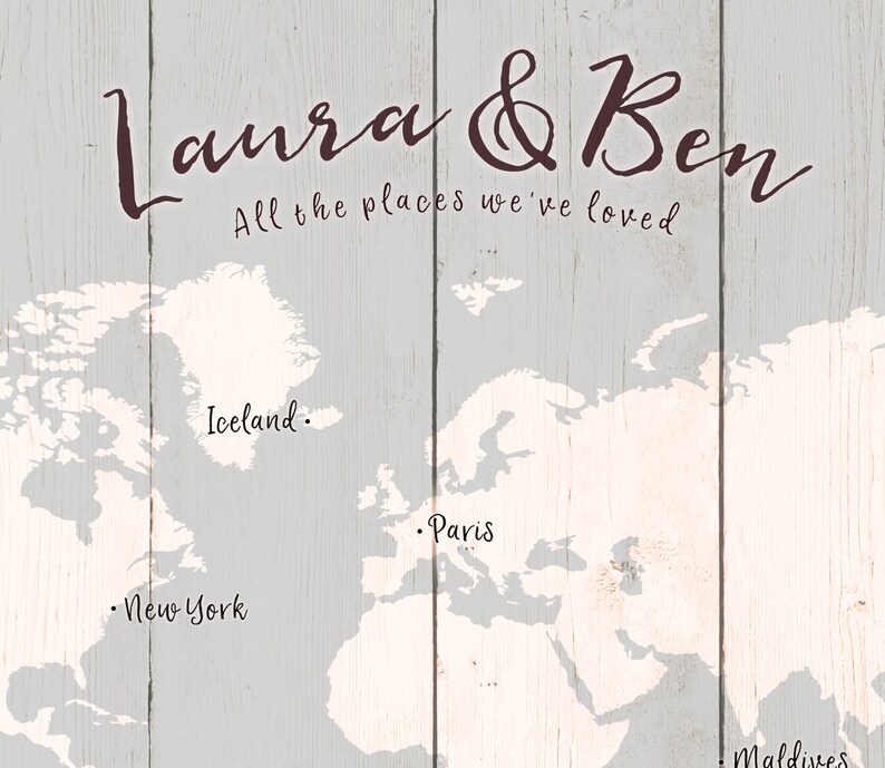 Grey Wedding Guestbook Travel Theme Guest Book Destination Etsy