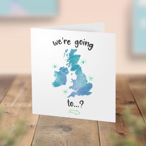 Carte de voyage surprise au Royaume-Uni, carte de voeux vacances au Royaume-Uni à gratter, carte de voeux surprise au Royaume-Uni, carte à gratter, anniversaire de voyage surprise