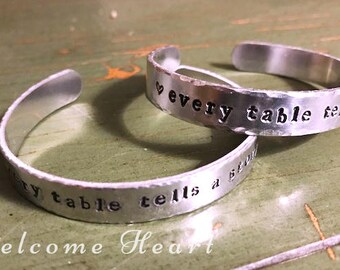 Every Table Tells a Story Cuff