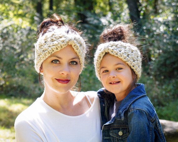 Mommy and Me ear warmers