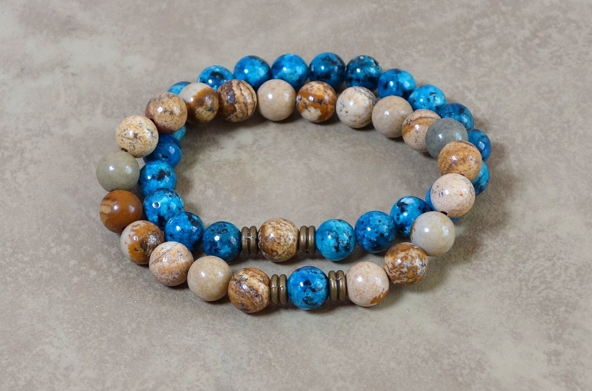 Bead Distance Bracelet Couple Bracelets His and Her Bracelet Etsy