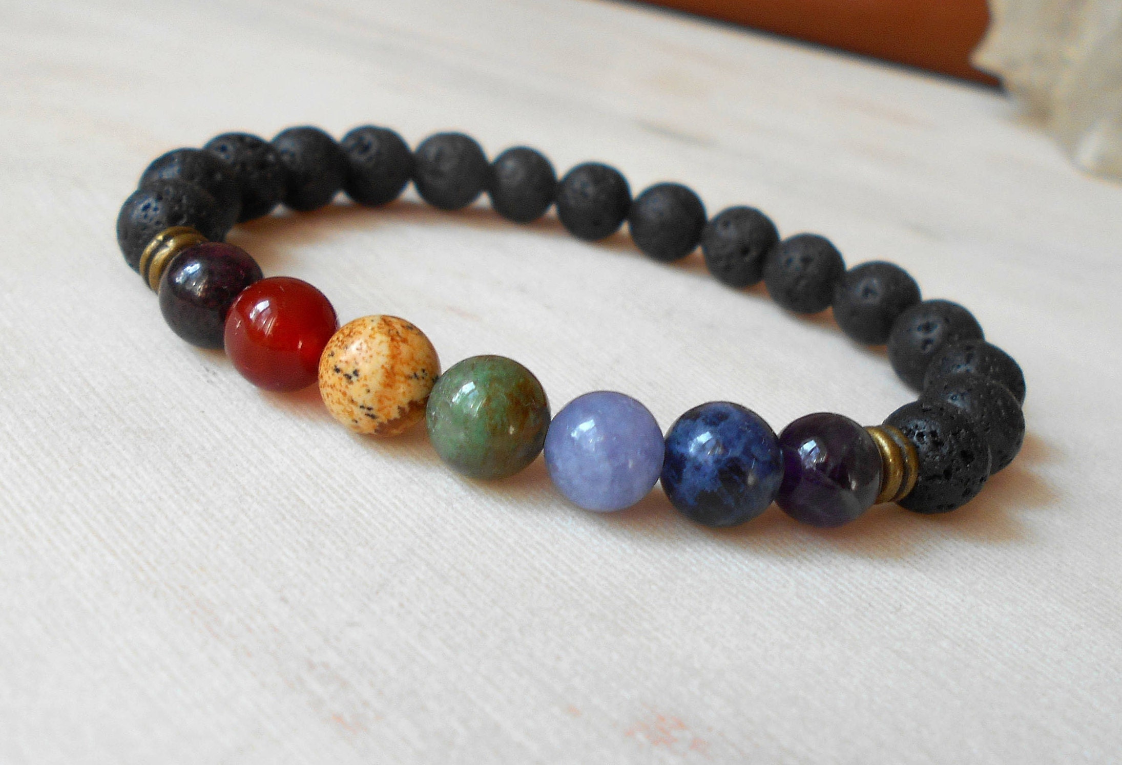 Chakra Bracelet for Men Seven Chakra Bracelet Yoga Jewelry Etsy