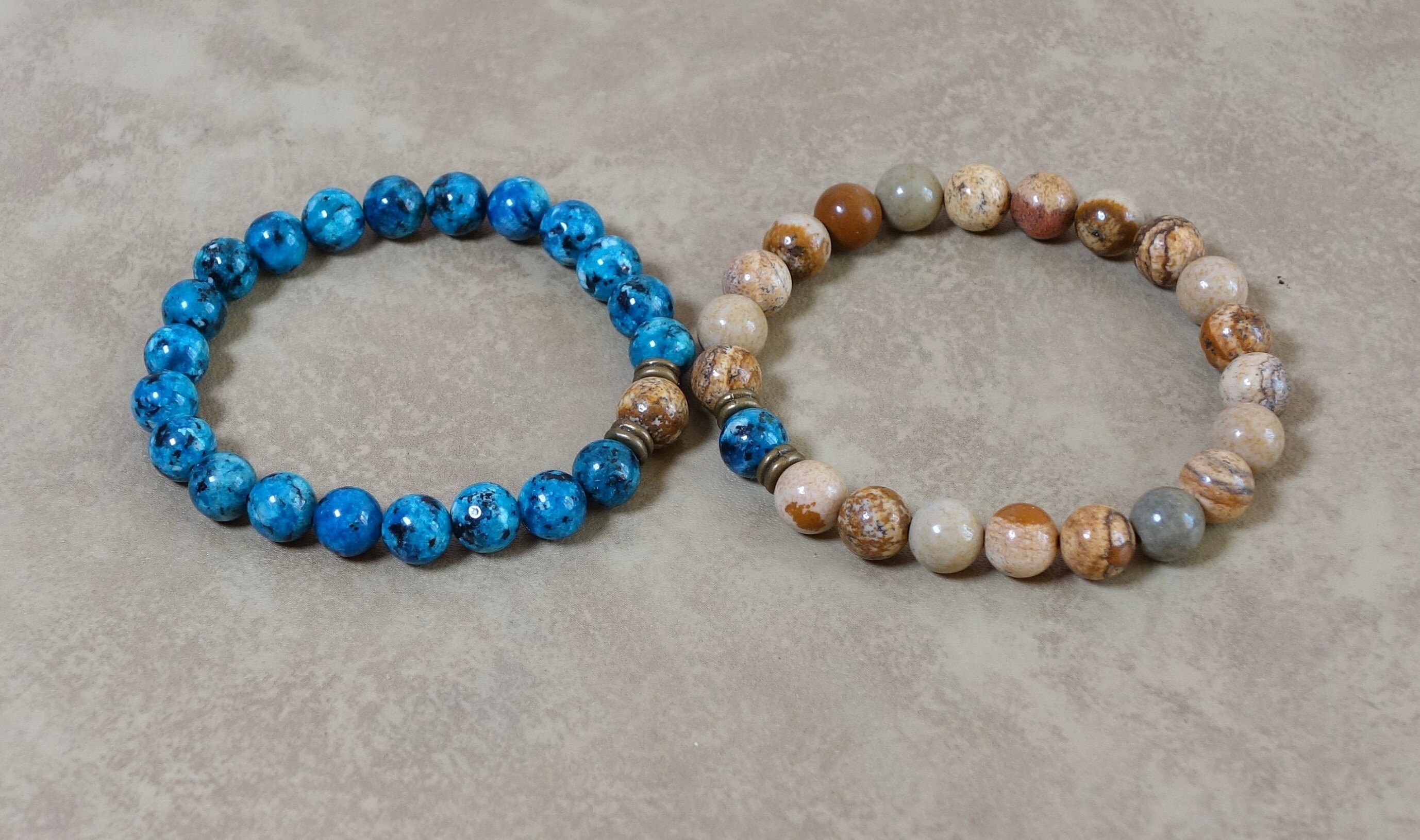 Bead Distance Bracelet Couple Bracelets His and Her Bracelet Etsy