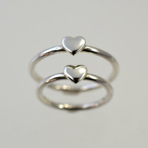 Mother-daughter ring, Mom Baby ring - Baby shower gift - Mom kids ring set, Her gift, Daughter gifts,  Sterling silver ring, Matching rings