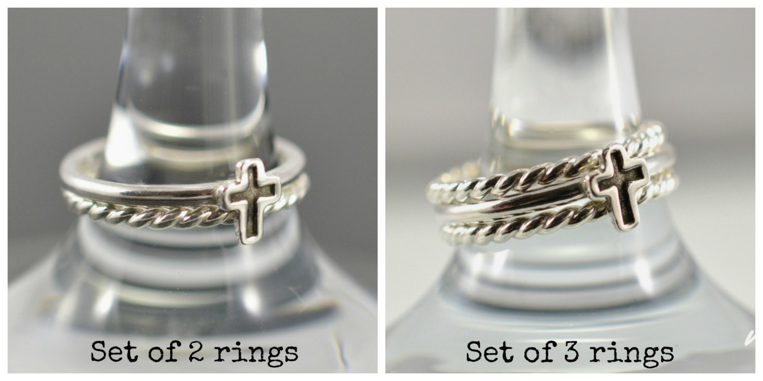 Tiny Cross Ring Cross Ring Christian Ring Promise Ring Etsy