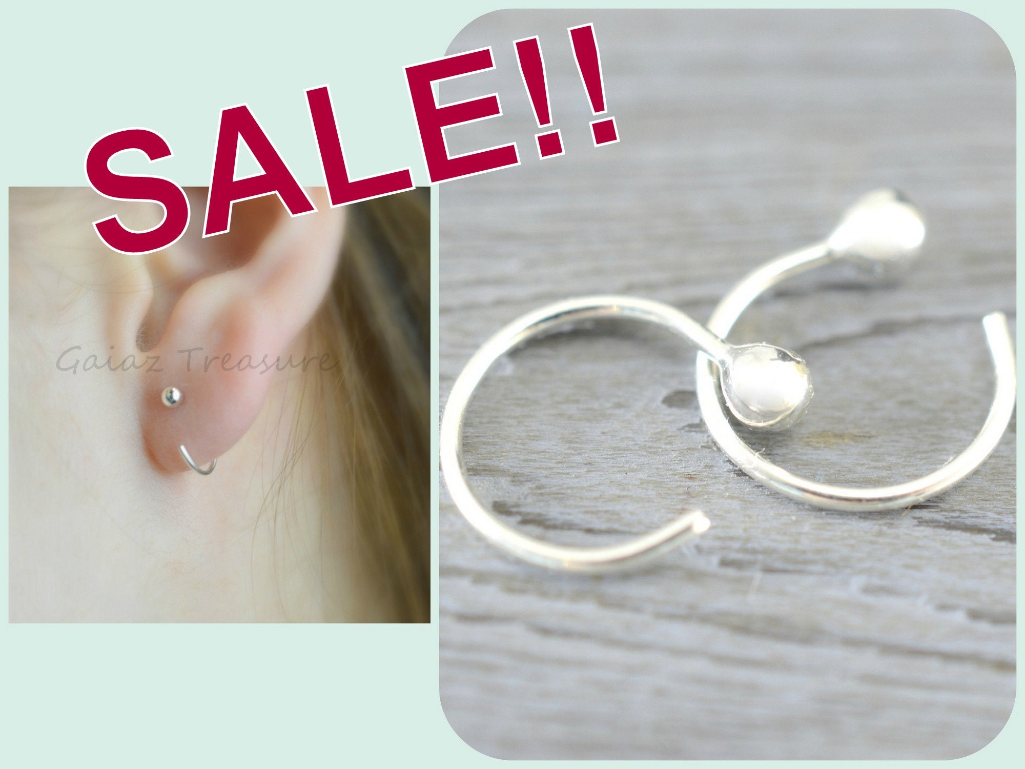 Hoop earrings without best sale backs