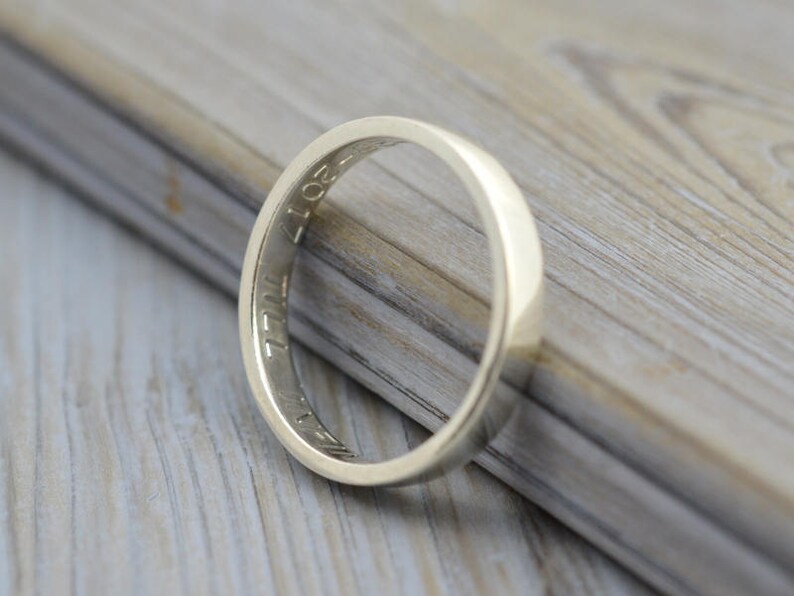 Personalized Engraving Custom Engraving Promise Ring Etsy Canada