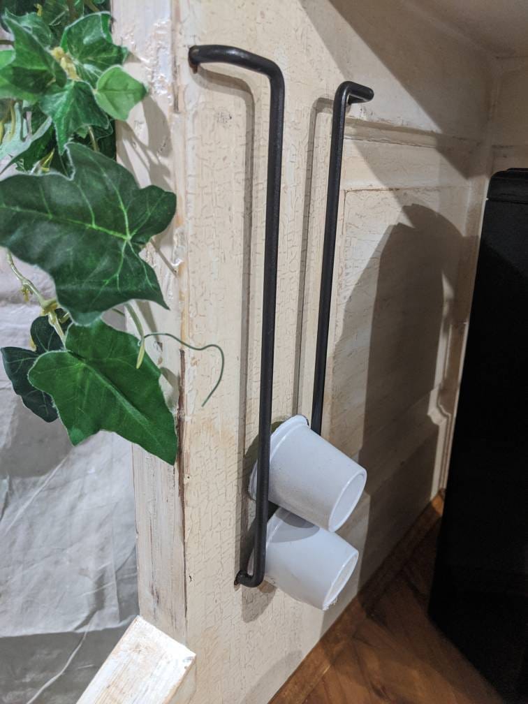Cofffe Corner Rack Stylish Corner Coffee Station Crafted From a Vintage Door, With Handy ...