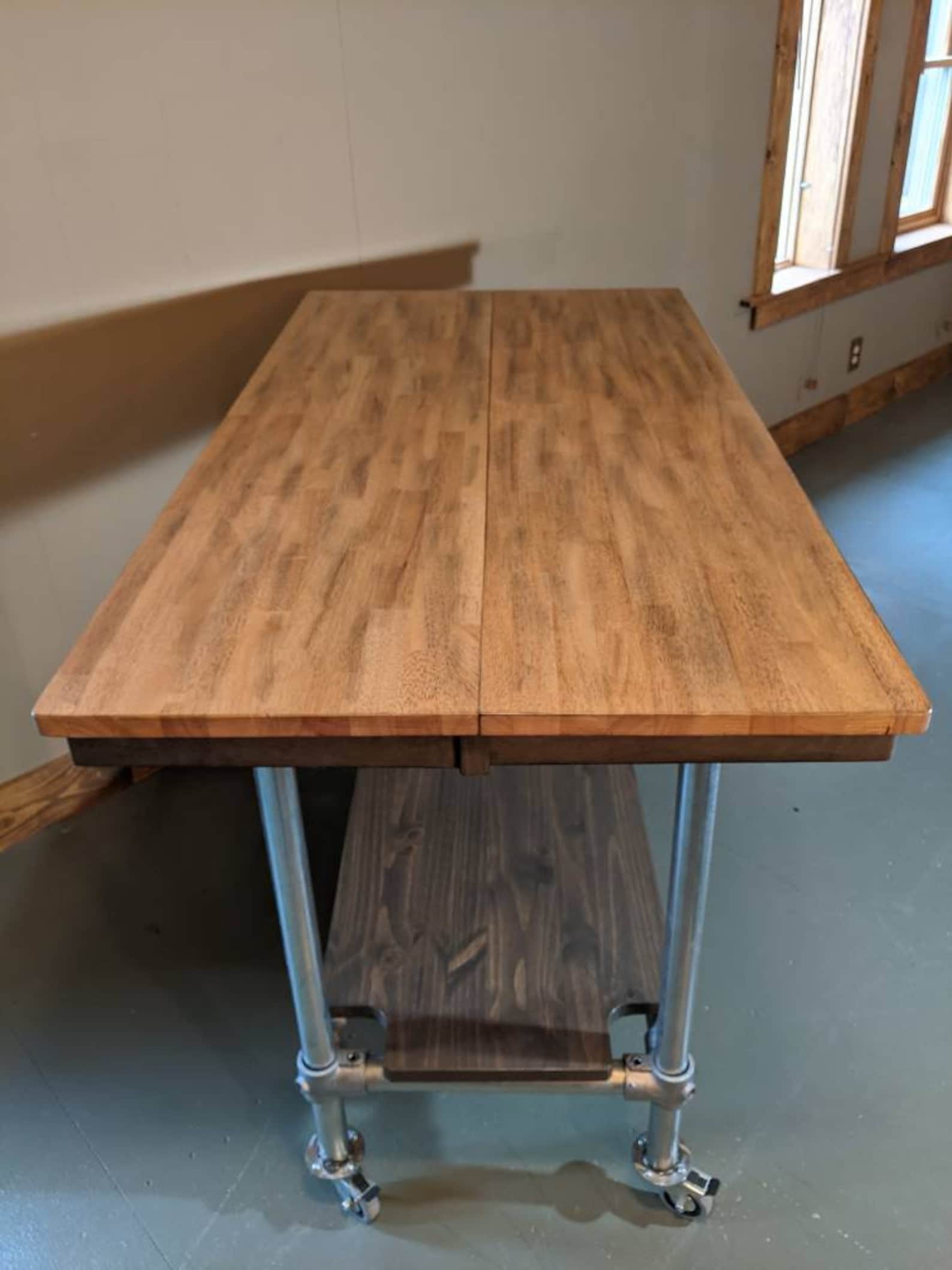 Industrial Kitchen Island Of Galvanized Steel Pipe is a Etsy