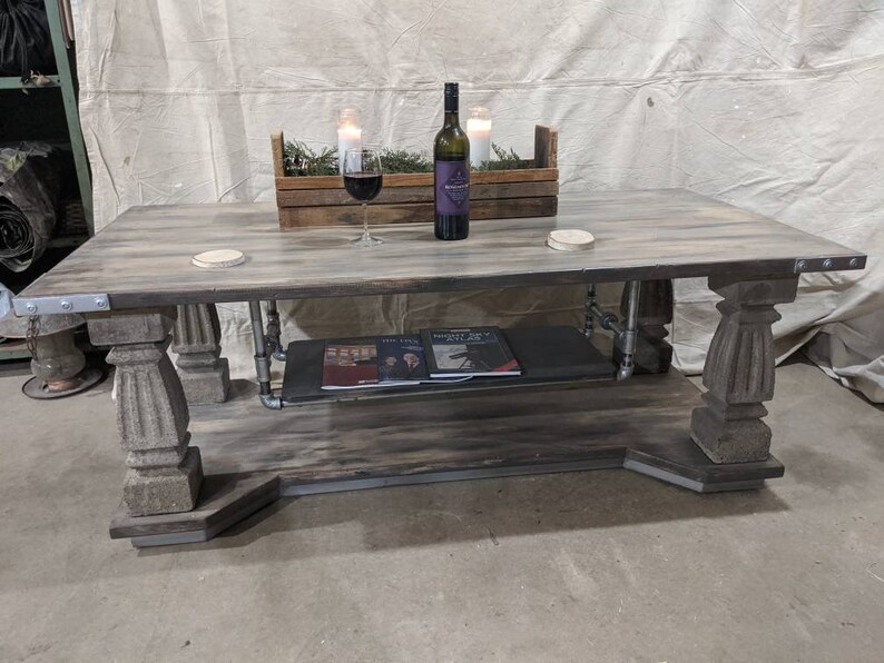 Coffee Tables Like This Wood Coffee Table With 4 100 Year Etsy