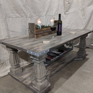 Coffee tables like this wood coffee table, with (4) 100 year old concrete spindles and balustrade twist, fits nicely in any home. Your&#39;s?
