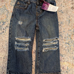 18-24m Toddler Distressed Jeans // denim jeans // distressed jeans Ready to Ship