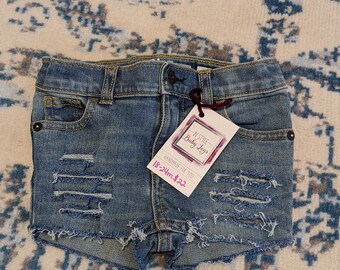 Toddler Girls Distressed Denim Shorts (18-24m)