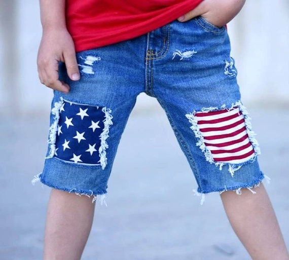red baby boy shorts