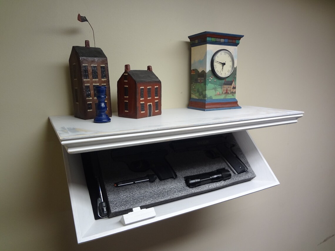 23 Concealment Shelf for Gun Storage with Lock Etsy