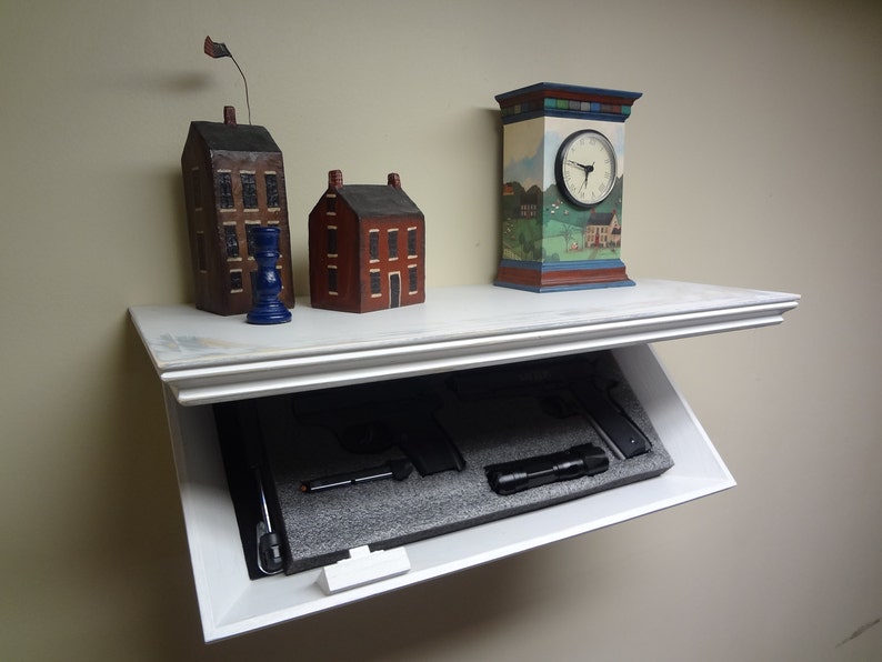 23 Concealment Shelf for Gun Storage with Lock Etsy