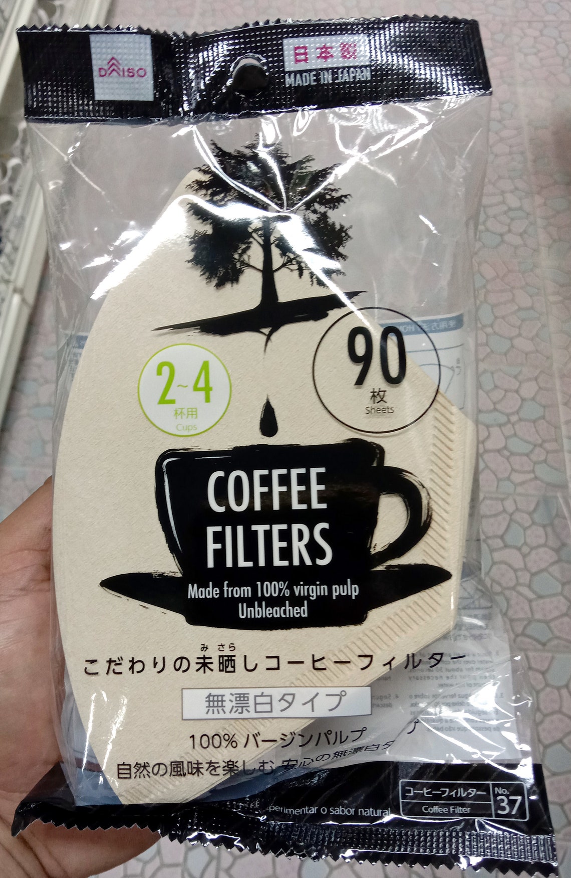 Japan Daiso Unbleached Paper Coffee Filters 24 Cups 90 Pcs Etsy UK