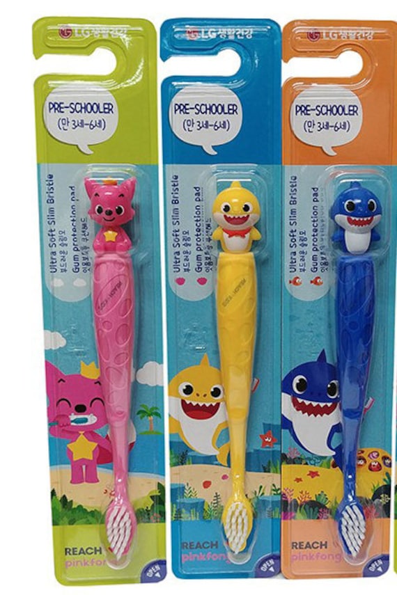 Pinkfong Baby Shark Family Kids Tooth Brush Over 3 Years Old - Etsy Finland