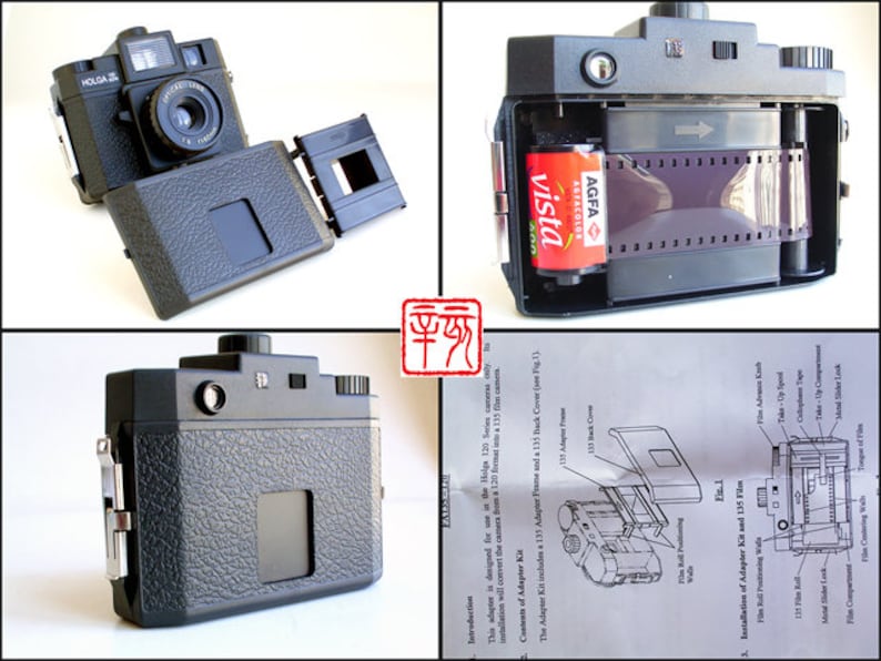 Official Holga 120 to 135 medium film camera kit 35mm lomo Etsy