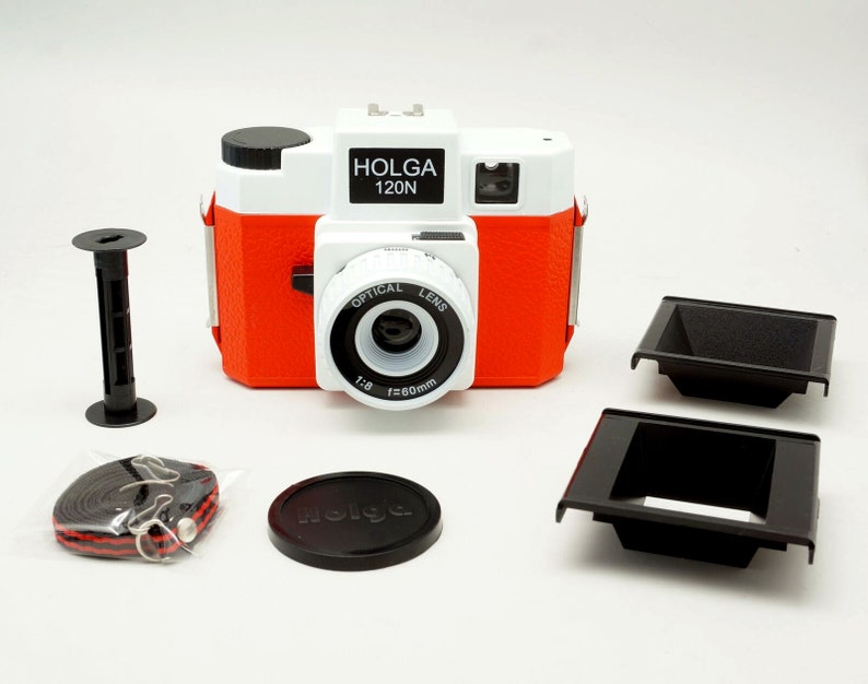 HOLGA 120 Medium Format Camera 120N / N RED & White Etsy