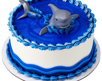 Shark cake topper | Etsy