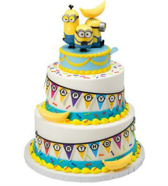 Minions Despicable Me Cake Decoration Signature Decoset Cake Etsy