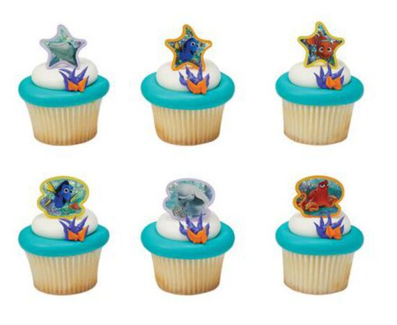 Trouver Dory Nemo Bagues Cupcake 24 Partie Faveur Gateau Etsy
