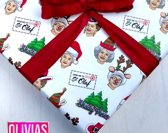 girls christmas wrapping paper
