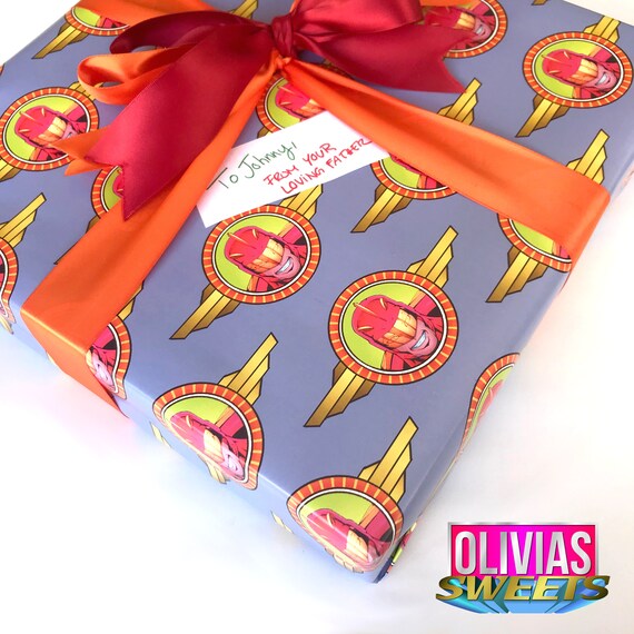 Turbo Man Paper Christmas Movie Inspired Wrapping Paper Gift Etsy