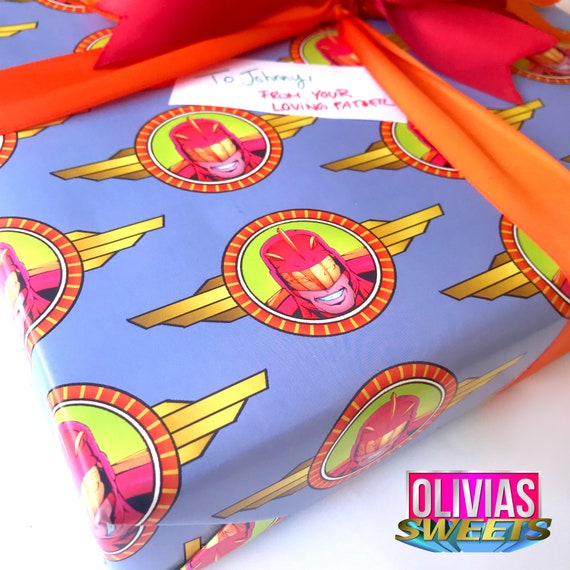 Turbo Man Paper Christmas Movie Inspired Wrapping Paper Gift Etsy