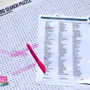 GIANT WORD SEARCH Puzzle | Huge! Over 2ft x 1.5ft! Craft Activity | Christmas Birthday Gift Logic Crossword Games