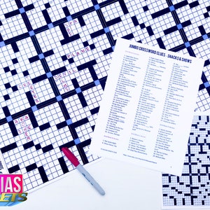 GIANT CROSSWORD PUZZLE | Huge! Over 2ft x 1.5ft! Craft Activity | Christmas Birthday Gift