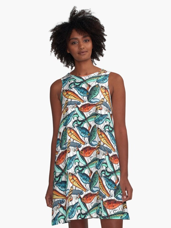 Fishing Lure A-line Dress Adult Unisex 
