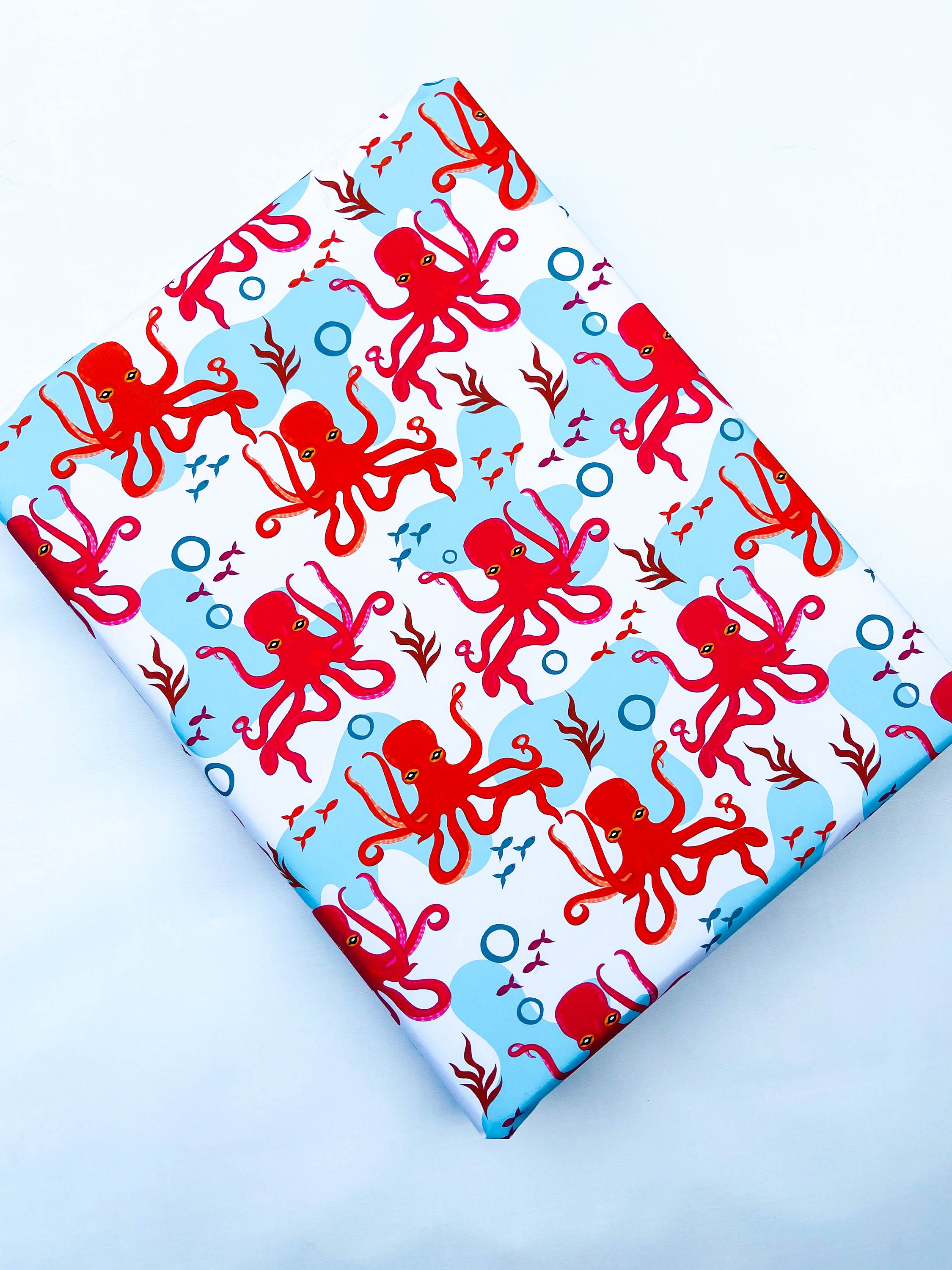 CUTE OCTOPUS PATTERN Print Gift Wrap Wrapping Paper Sheets Etsy