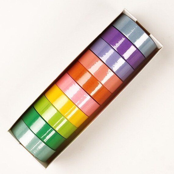 Eco Friendly Biodegradable Washi Tape in Assorted Colors for Etsy