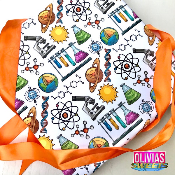SCIENCE GIFT WRAP | Scientist Medical Chemist Physics Inspired Wrapping Paper Paperie Gift Wrap | Christmas Birthday 19x27" Sheets