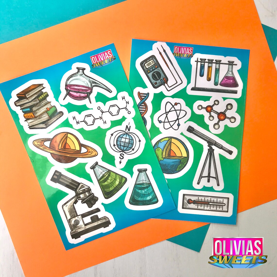 SCIENCE STICKERS Scientist Chemistry Physics Inspired Etsy