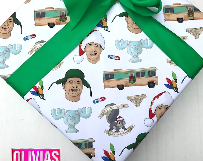 CHRISTMAS VACATION Paper classic Movie Tv Inspired Wrapping Gift Wrap