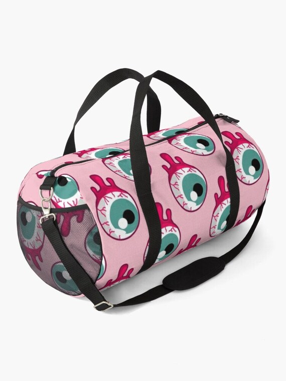 Creepy Eyeballs Duffle Bag Gym Fitness 