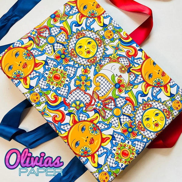 Mexican Talavera Pottery Themed Gift Wrap Sheets | Cultural Wrapping Paper