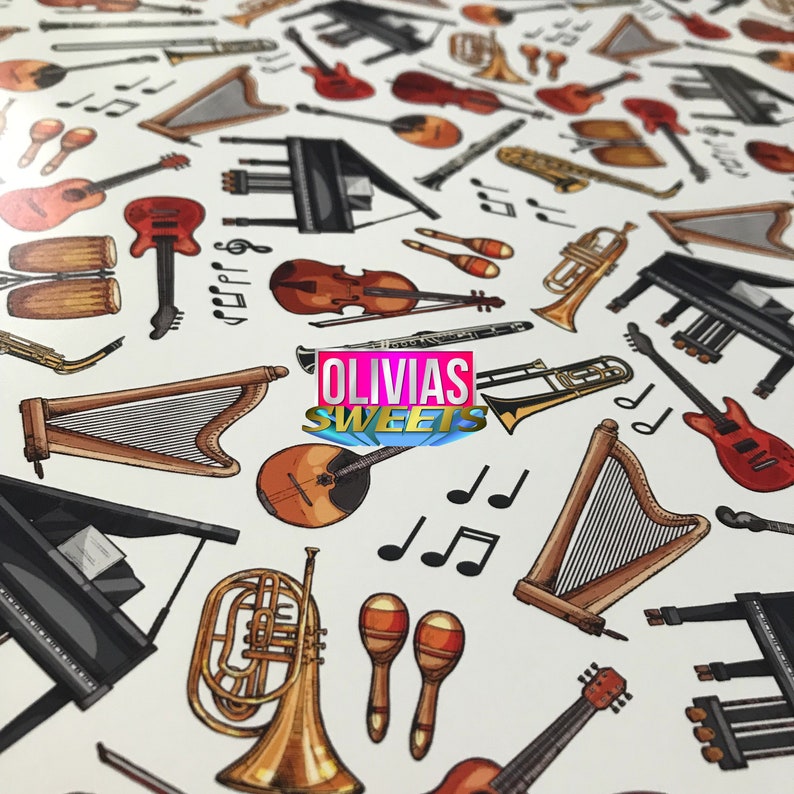 Orchestra Instruments Jazz Gift Wrap Music Industry Inspired Etsy