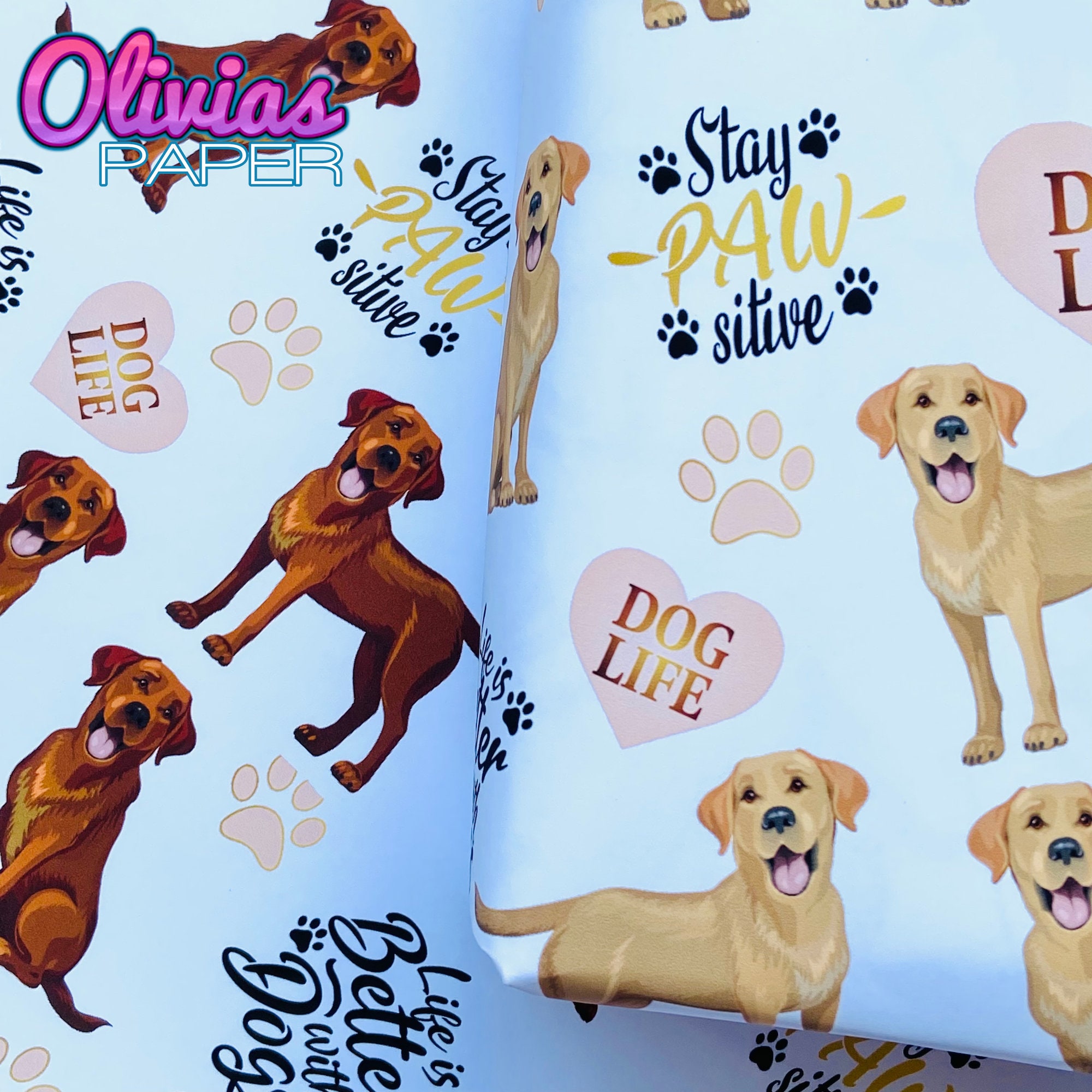 LABRADOR RETRIEVER Paper | Wrapping Gift Wrap | Birthday 19x27
