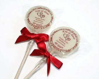 Beach Wedding Favours Lollipops Lovely Lollies Personalised Etsy