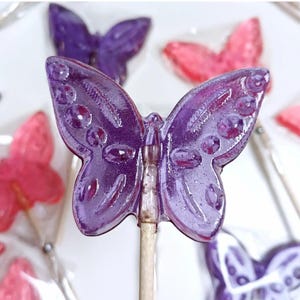 Butterfly Lollipops, Handmade Candy Party Favours